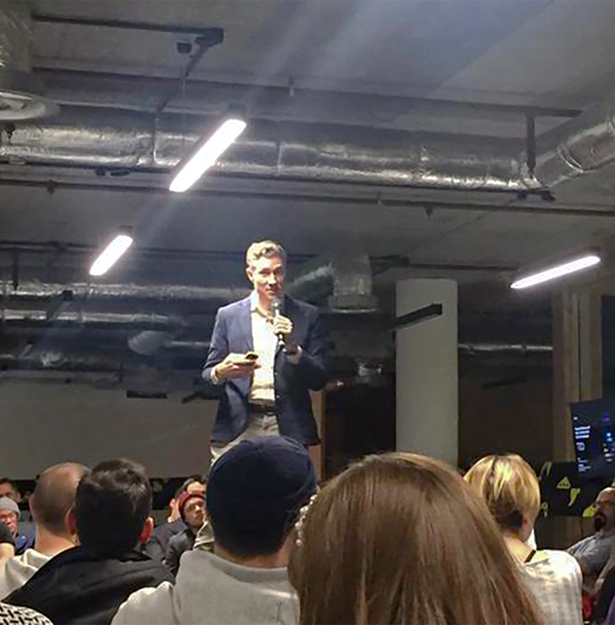 Richard Silvester speaking at the TBD (Technology, Behaviour, Data) conference in 2019.